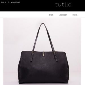 Tutilo Veritas Large Snake Embossed Tech Tote